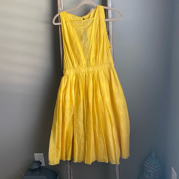 NWT yellow ☀️ dress #21 size US6 - Picture 10 of 12